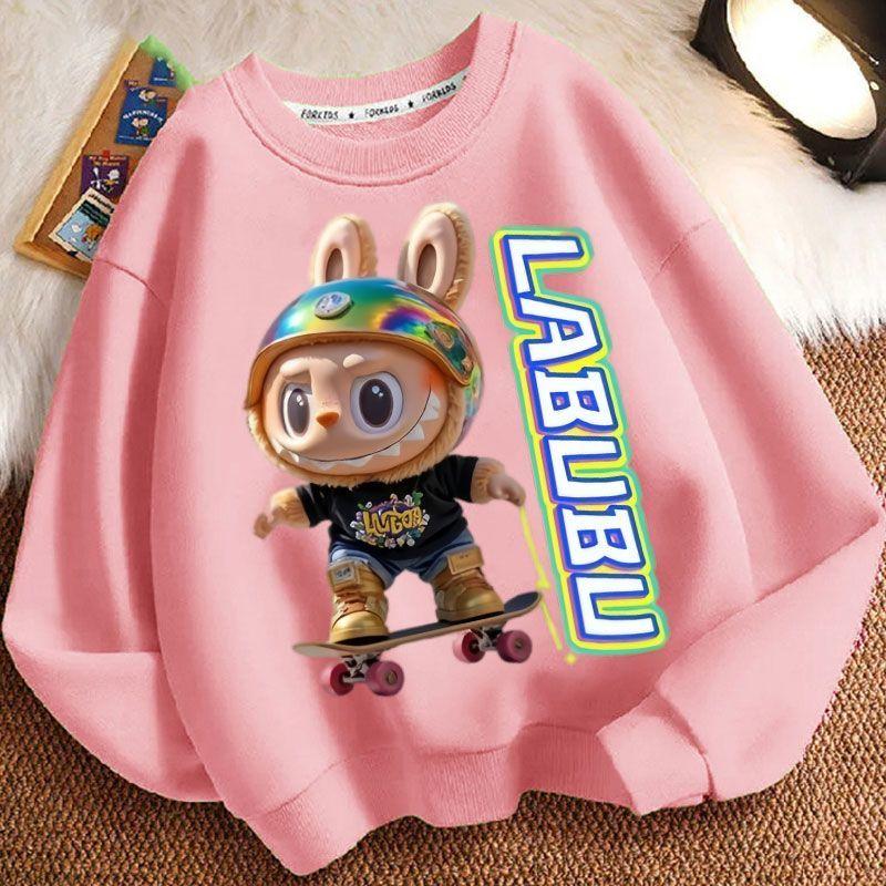 Children's Casual Round-neck Hoodies, Cute Long-sleeved Hoodies for Boys and Girls In Spring and Autumn