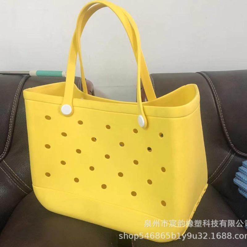 Borse estive carine con buchi Borsa a spalla in EVA Borsa da spiaggia mini in gelatina DIY Borsa a tote