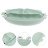 Baby Food Bowls Silicone Crab Shape Green 1pcs 10.2x9.3x1.2in
