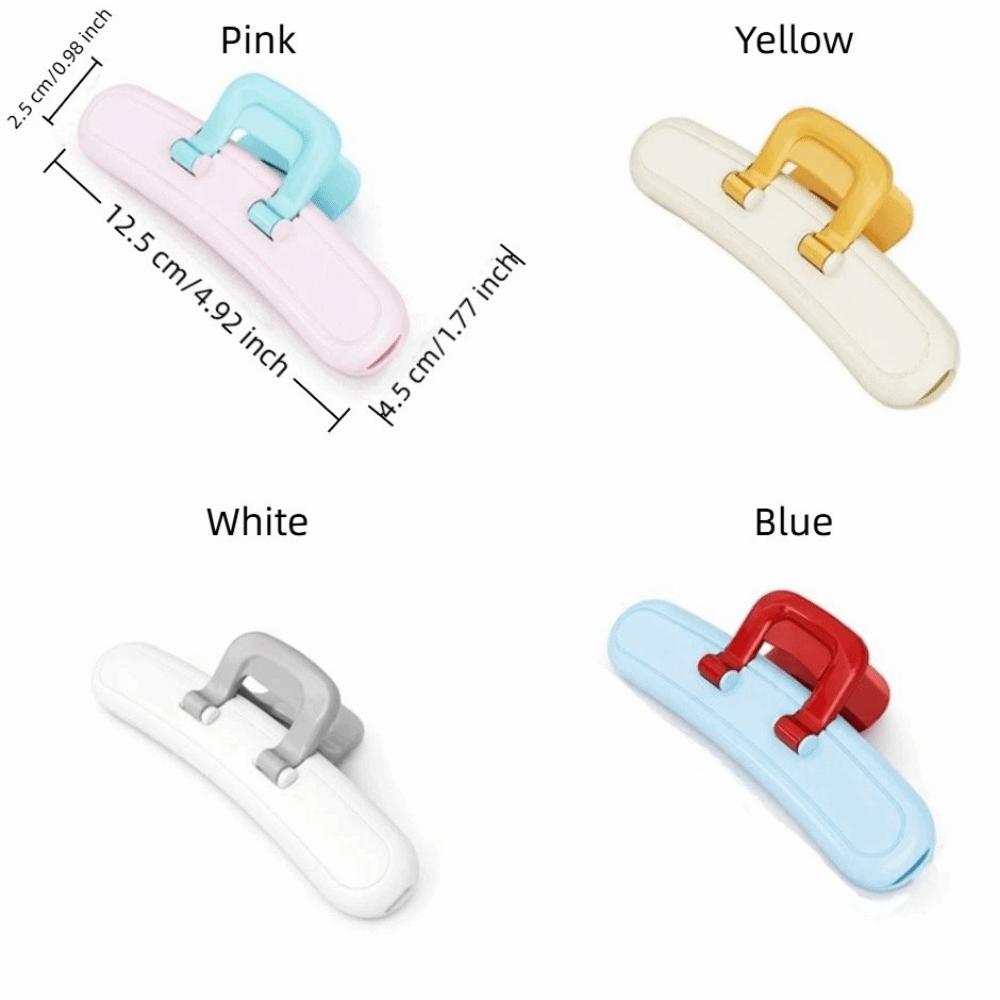 3 Stück Dopamin Lebensmittelverschluss-Clip Feuchtigkeitsdicht Weit zu öffnender Beutelverschluss-Clip Aufhängeloch Dekorative Lebensmittelaufbewahrungs-Clip