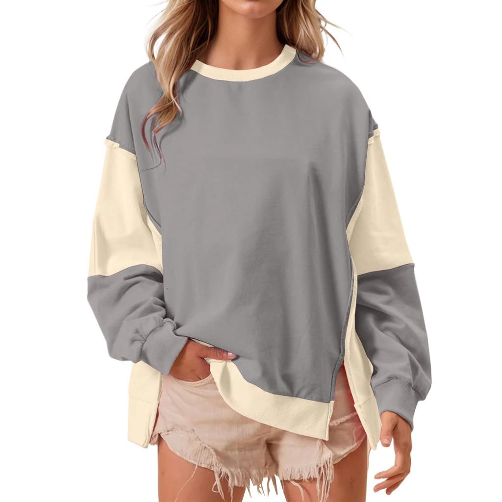 Damen Oversized Hoodies Fleece Sweatshirts Langarm Pullover Herbst Kleidung