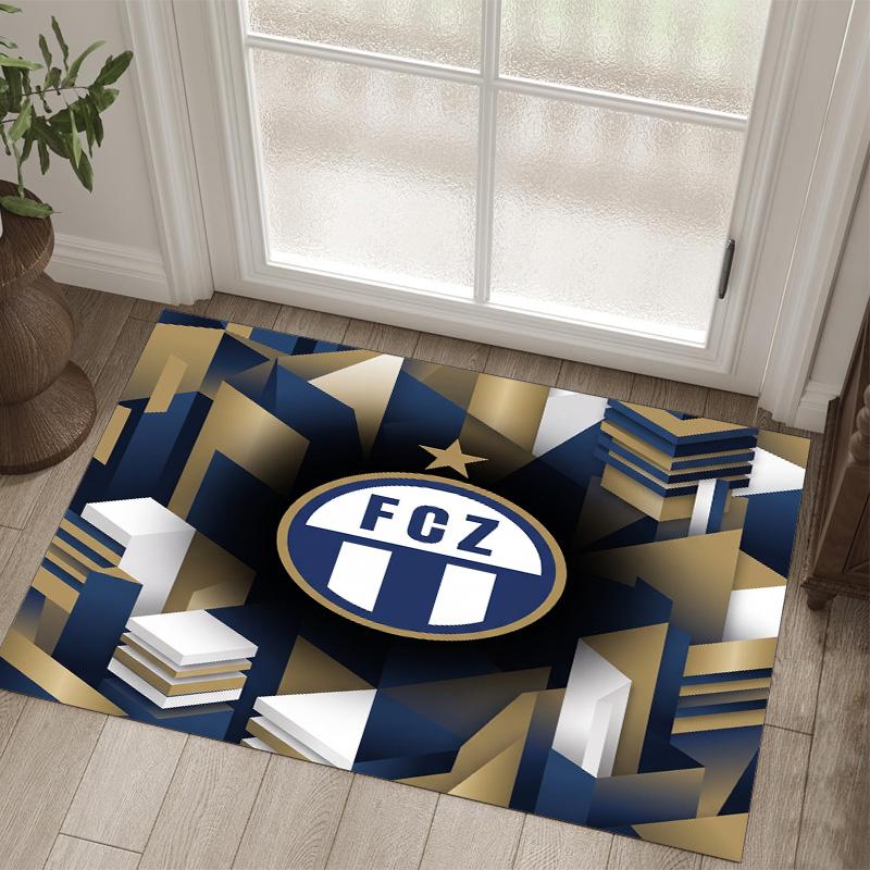 Tappeto in Velluto di Cristallo Design FC Zürich Accogliente Non?Tappeto Stampato Antiscivolo per Camera da Letto Soggiorno Ingresso