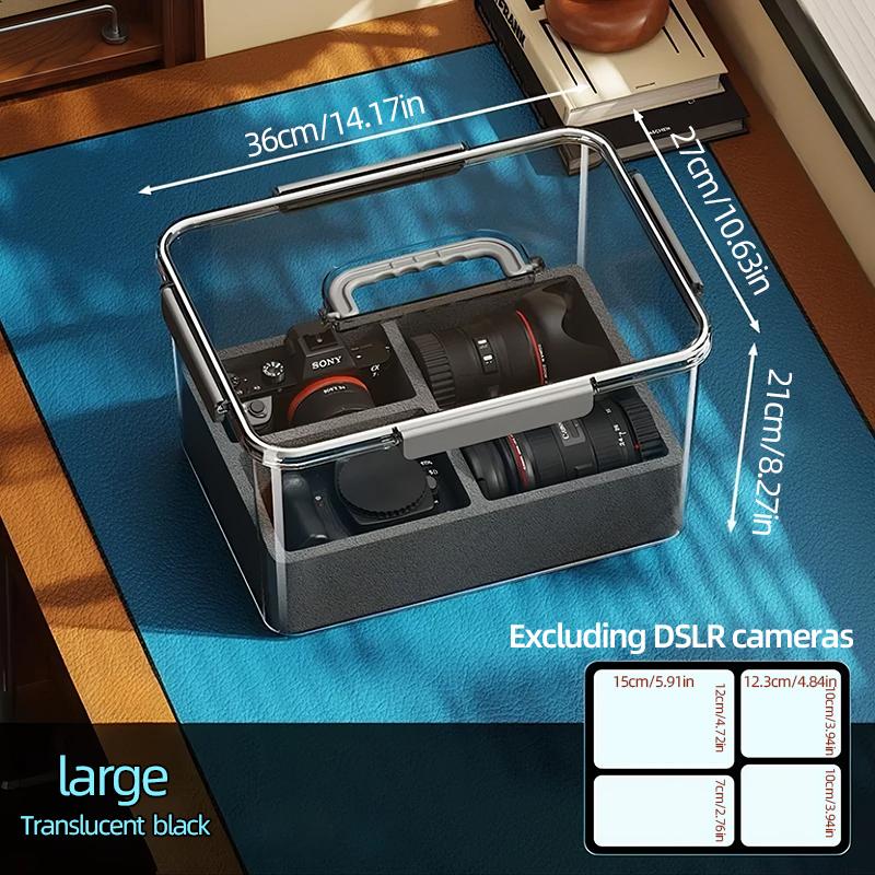 Transparente Handheld Multifunktionale Kamera Aufbewahrungsbox Feuchtigkeitsgeschützt Stoßfest Verschiedene Größen Verfügbar
