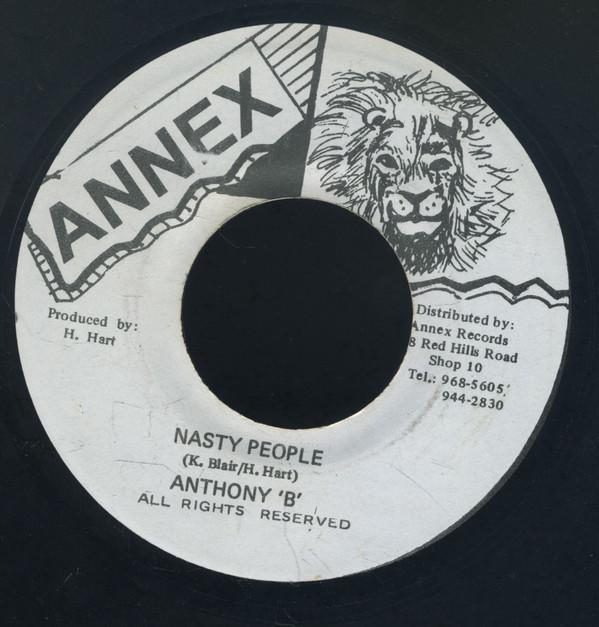 

7inch Record ANTHONY B - Nasty People NONE Annex Jamaica Reggae, Ska & Dub Used