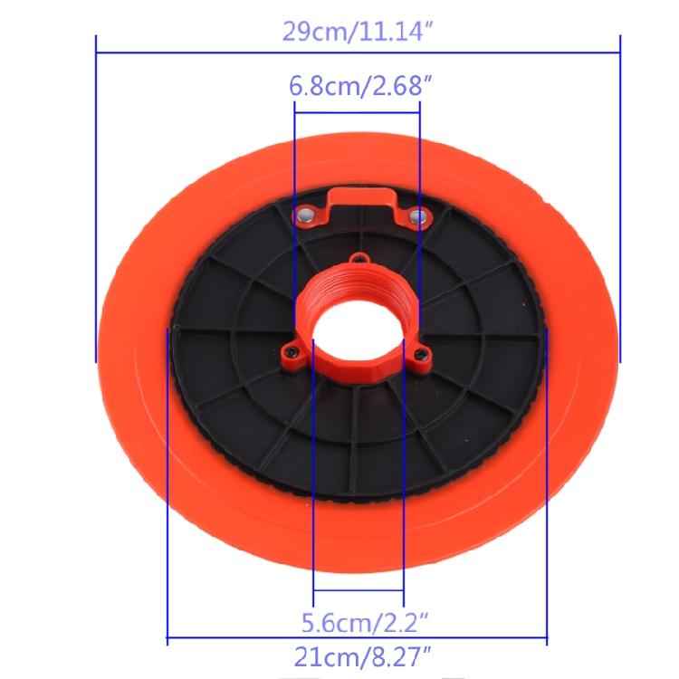 Grease Gun Oil Suction Pan Universal Outer Dia 29cm/11.42''Inner Dia 24cm/9.45''