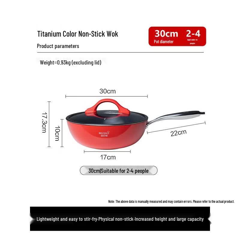 Maibale Titanium Ceramic Non-stick Wok