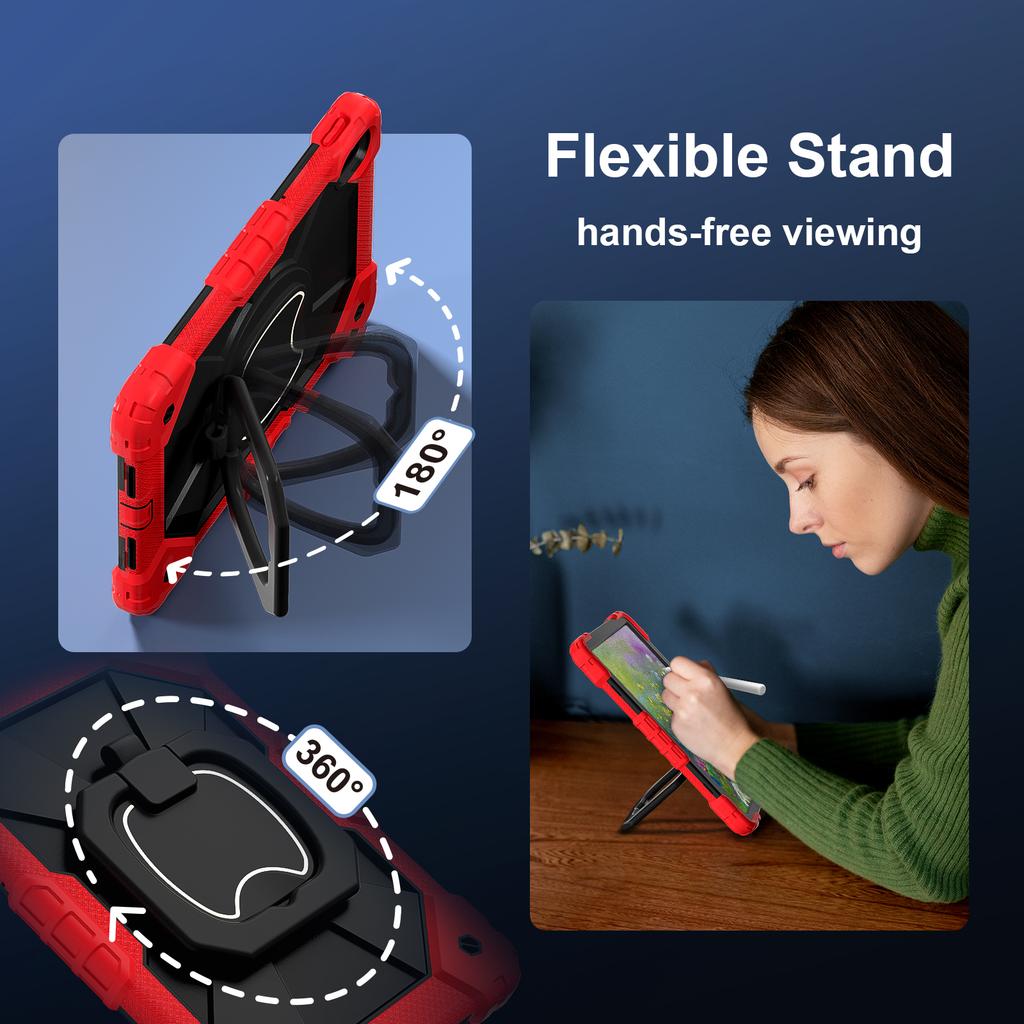 For Huawei MatePad SE 11 11.5S Funda matepad Air 11.5 AGS6-W00 W09 L09 Silicone Shockproof Tablet Cover with 360°Rotating Grip