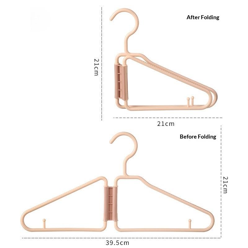 5Pcs Multifun Cloth Hanger Foldable Portable Travel Saving Space Ultra-Light Clothes Hangers For Home Business Trip Vacation