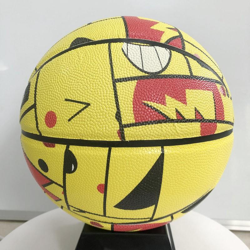 Size 7 Indoor Basketball Girls Kids Youth School Training PU Rubber Ball Size 7 Basketball Standard Ball