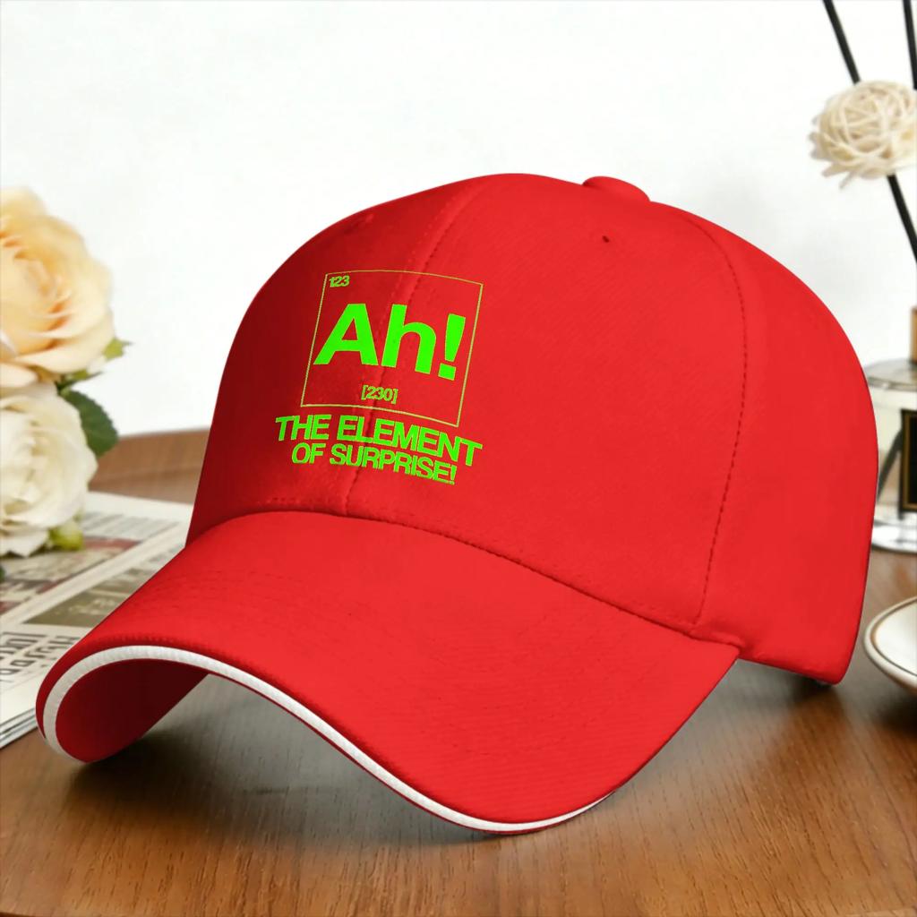 Ah The EleUnisext Of Surprise Funny Science Sandwich Caps Unisex Outdoor Cap Sports Cap Adjustable Baseball Cap Summer