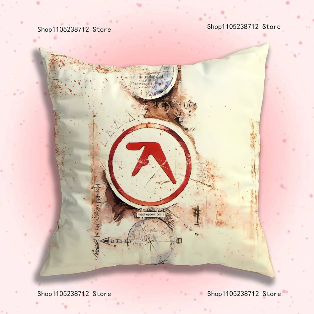 DJ A-Aphex T-Twin Kissenbezüge Cartoon Sofa Dekoratives Zuhause Beidseitig bedruckt Kurzer Plüsch Niedlicher Kissenbezug