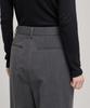 MUSINSA STANDARD WOMAN Women'S High-Waisted Wide Hidden Banding Slacks [Medium Gray]