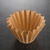 Disposable Wave Paper Coffee Filters, 50 Sheets, Unbleached, 4.5cm Diameter, 5.5/7cm Height, High-Efficiency Coffee Filters, Unbleached, Food-Grade, S