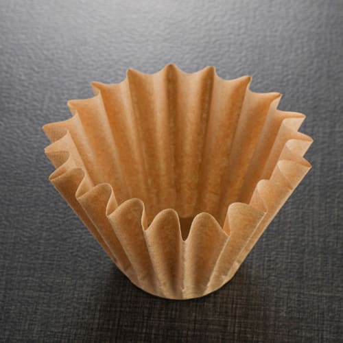 Disposable Wave Paper Coffee Filters, 50 Sheets, Unbleached, 4.5cm Diameter, 5.5/7cm Height, High-Efficiency Coffee Filters, Unbleached, Food-Grade, S