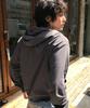 Leire Slim Fit Light Hooded Zip-Up [Charcoal]