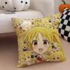 Shy Cute Japanese Anime BBocchi The Rock Cushion Cover Throw Pillow Cover Hidden Button Durable Polyester Chair Cushion