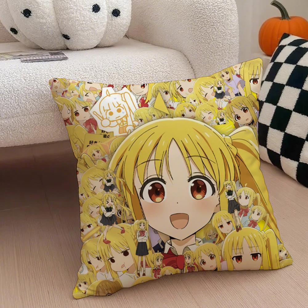 Shy Cute Japanese Anime BBocchi The Rock Cushion Cover Throw Pillow Cover Hidden Button Durable Polyester Chair Cushion