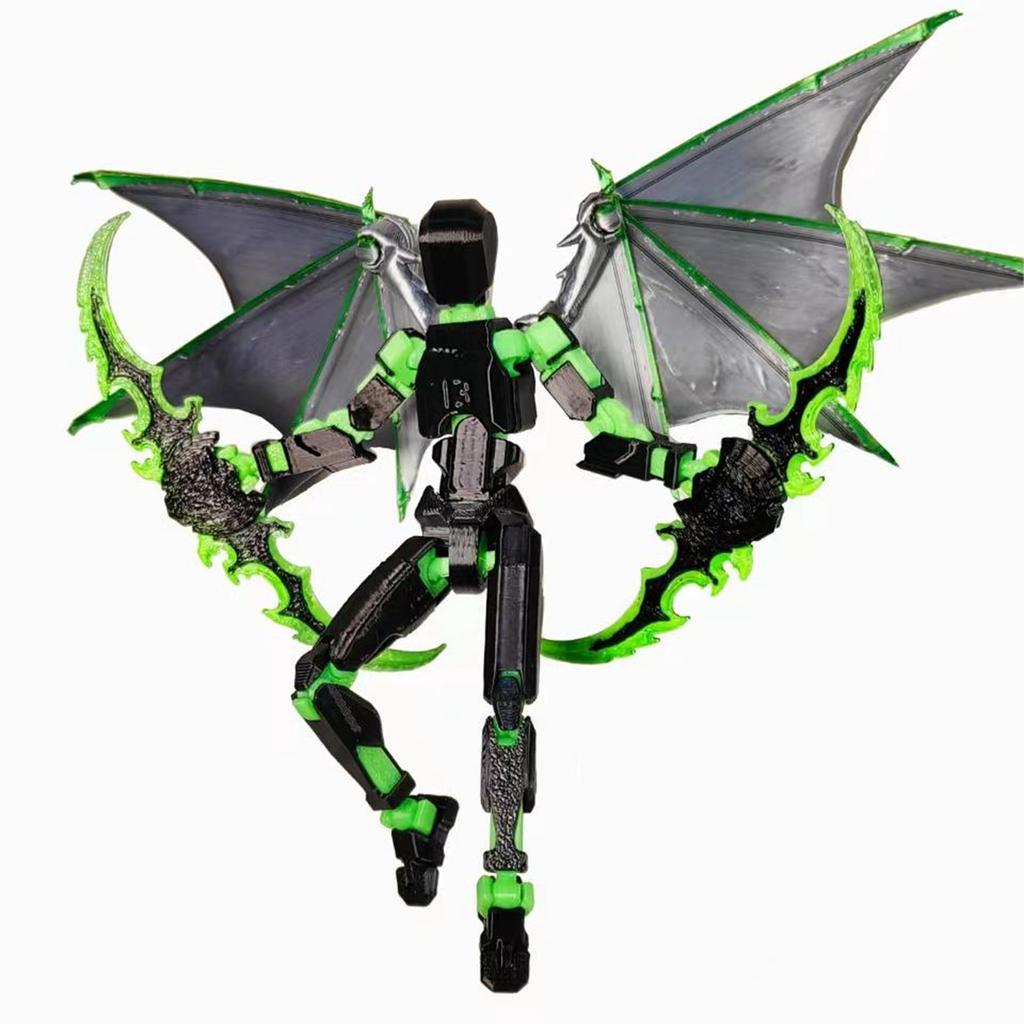 1 Set DIY Dekompressionswerkzeug Lucky 13 Figur Roboter Spielzeug Gelenk Beweglich 3D-Druck Generation Dummy Titan13 Puppe Actionfigur