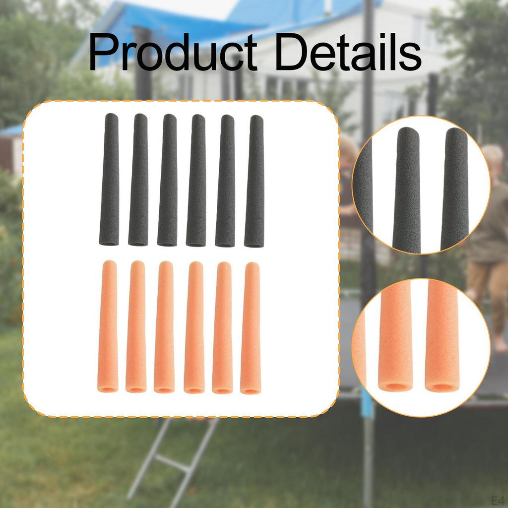 12 .75" Portable Trampoline Pole Replacement Foam Covers for Protecting Tubes And Jumping Beds,