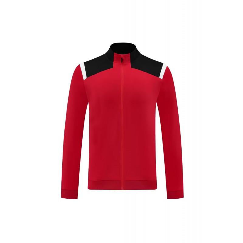 Mens Womens Winter Sport Training Jacket Long Sleeve Stand Collar Outdoor Football Running Gym Wear