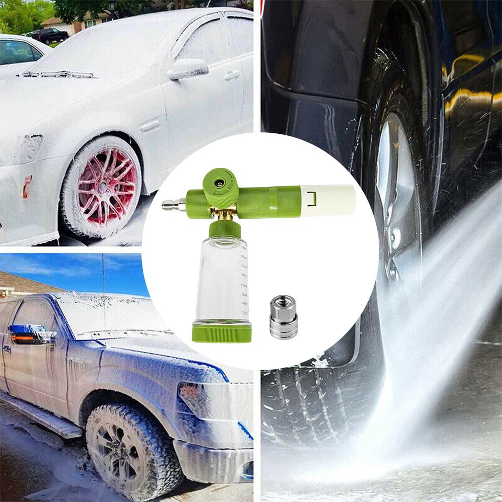 100ml Water Foam Pot with 1/4 Inch Quick Connector Soap Foam Spray Bottle Pressure Washer Gun for Cleaning Cars SUVs