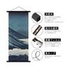 Ywlake 2 Pack 50cm Width Magnetic Wooden Poster Hanger Frame for Tapestry, B3 Poster Frame, Horizontal 500mm Tenugui Frame, Poster Hanging Frame,