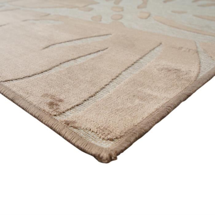 Tapis scandinave moderne doux marron 120x160