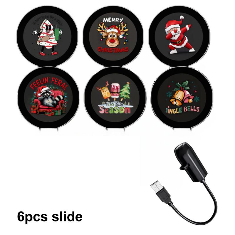 USB-Direktstecker Planetenprojektorlampe Halloween Weihnachts-Atmosphärenlichter Kreatives LED-Nachtlicht für Schlafzimmer-Hintergrund