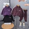 Children's Half-zip Sweatshirt And Pants Two-piece Set