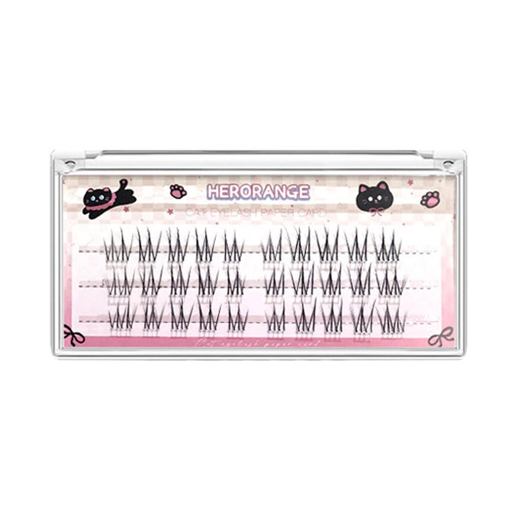 

30/60/100 Clusters False Eyelashes Natural self-adhesive Individual Cluster Upper Eyelashes Segmented Curling Eyelash Extension
