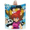 Anime Ranma And Akane Tendo Blanket Velvet Printed  Multi-function Ultra-Soft Throw Blanket for Bed Couch Bedding Throws