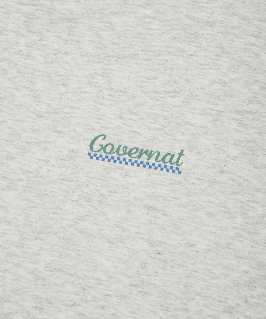 COVERNAT Cool Cotton Surfer Duck Graphic T-Shirt Oatmeal
