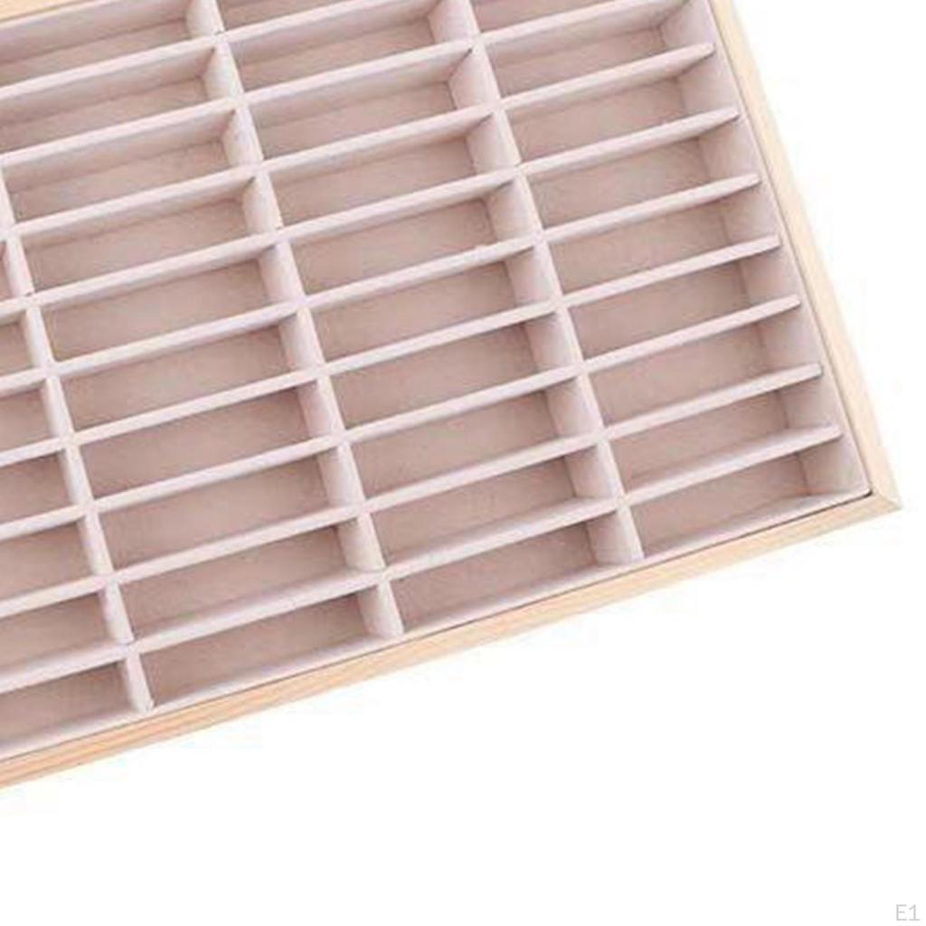 35x24x3 Display Storage Box Velvet Ring Holder Accessories Earring Tray Organiser Case for Dresser