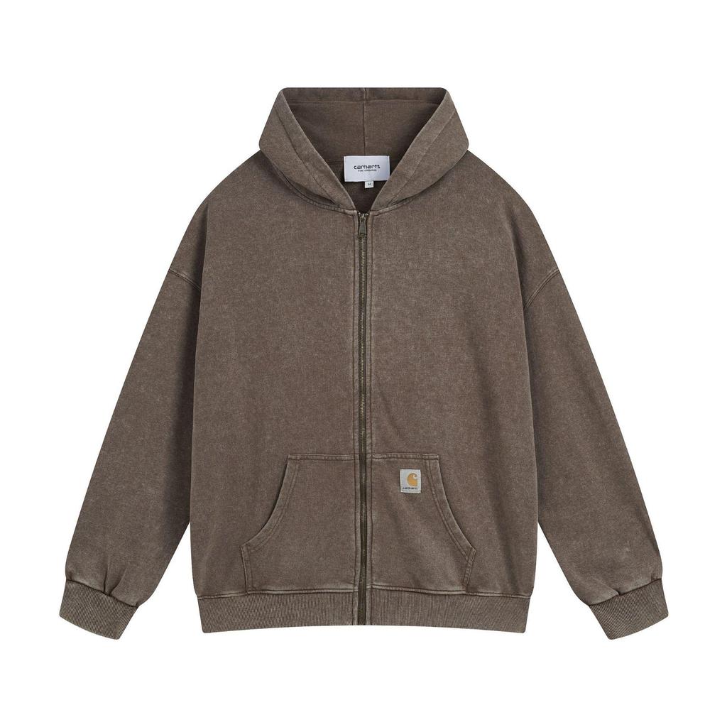 Carhartt Unisex Kapuzen-Reißverschluss-Sweatshirt mit gesticktem Logo - Herbst/Winter Trend Edition