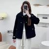 New Fashion Short Double-sided Velvet Double-sided Coat Loose Large Size Women's Clothing Autumn and Winter Foreign Wool Coat Women