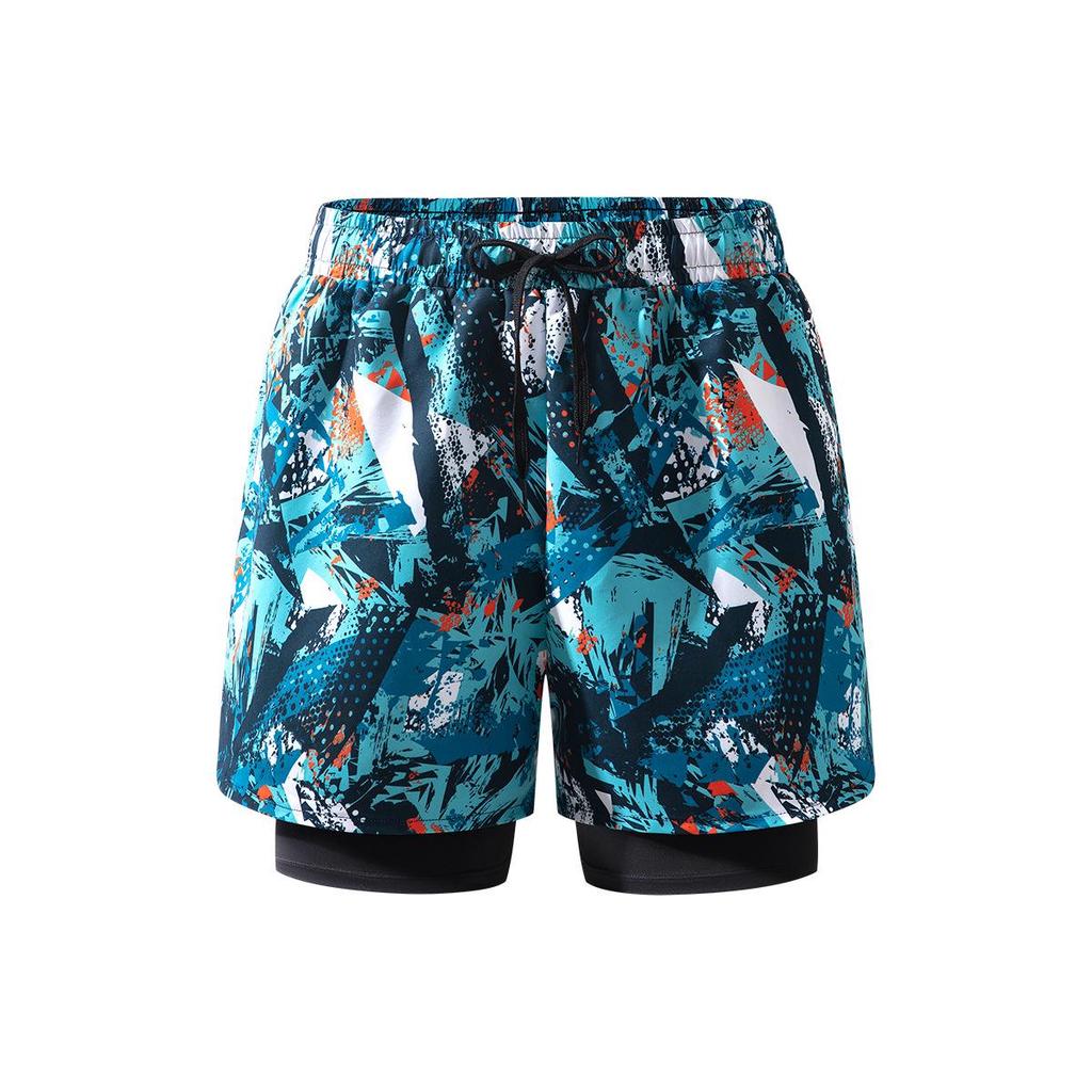 Men's Quick-Dry Double Layer Swim Trunks - Breathable, Loose Fit Beach & Sport Shorts