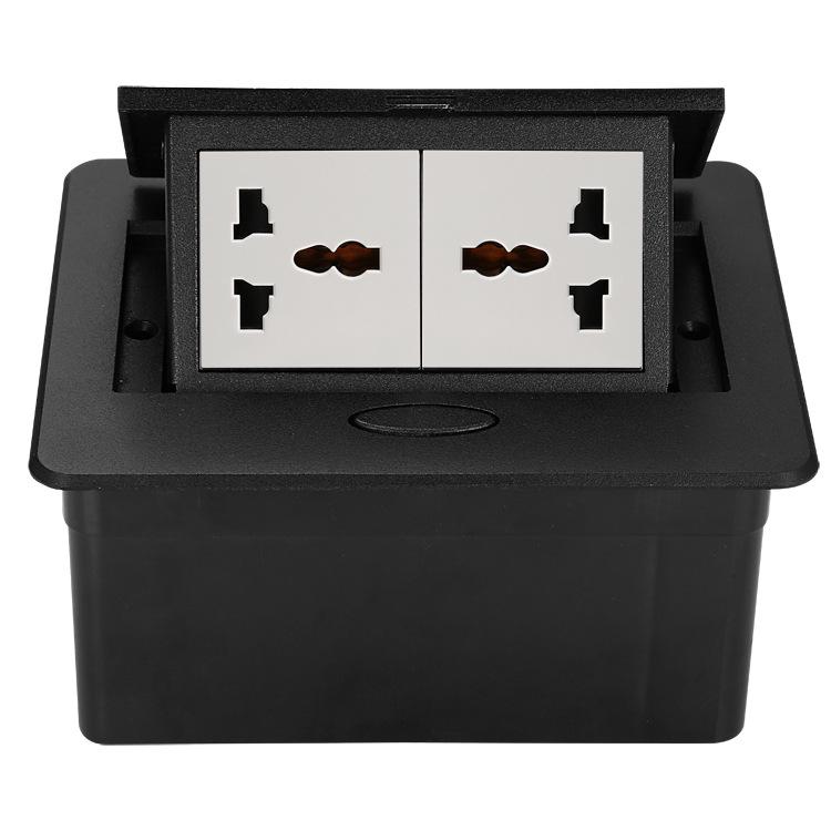 45 Module Three-Hole Pop-up Power Socket: UK, EU, German Standards for Office Desks