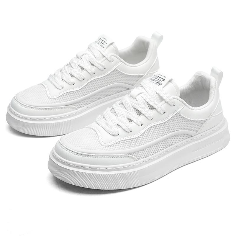 

Men s casual board shoes Comfortable breathable and versatile style Office driving youth outdoor activity stroll men s shoes 44 белый