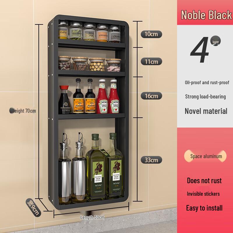 

Qin Chen Wall-Mounted Aluminum Storage Rack