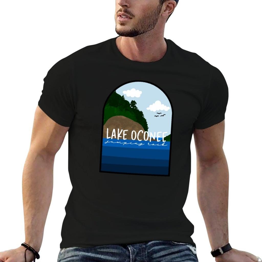 The Lake Oconee Jumping Rock TShirt Plus Size Gym Sports TShirt