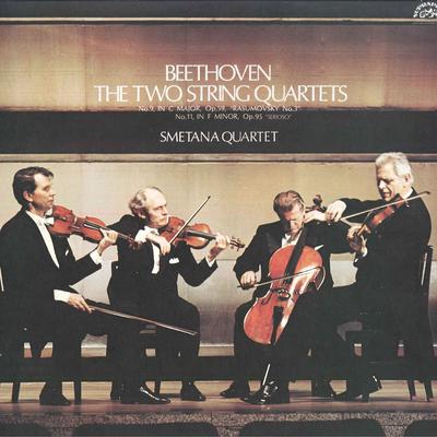 LP Record SMETANA QUARTET - Beethoven:the Two String Quartets,n OQ7051S SUPRAPHON 1975 Japan Classical Used