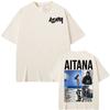 2026 Singer Aitana Cuarto Azul Tour Camisetas Gráficas Unisex Moda Femenina Estética Camiseta de Manga Corta Algodón Camiseta Casual