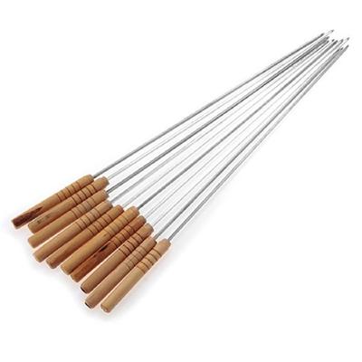 10 Pcs BBQ Barbecue Roasting Needle Roasting Tools Brochette Tong Kebabe Skewers
