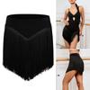 Fashion Tassel Latin Dance Skirt V Half Professional Rumba Dance Skirt Stage Costume Adjustable Performance Costume for Women