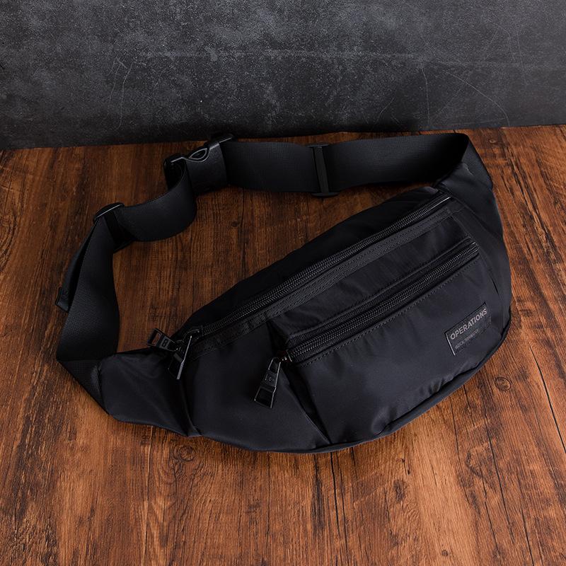 

Мужская уличная трендовая нагрудная сумка Oxford Casual Fashion поясная сумка водонепроницаемая спортивная сумка через плечо летняя сумка для верховой езды One Size чёрный