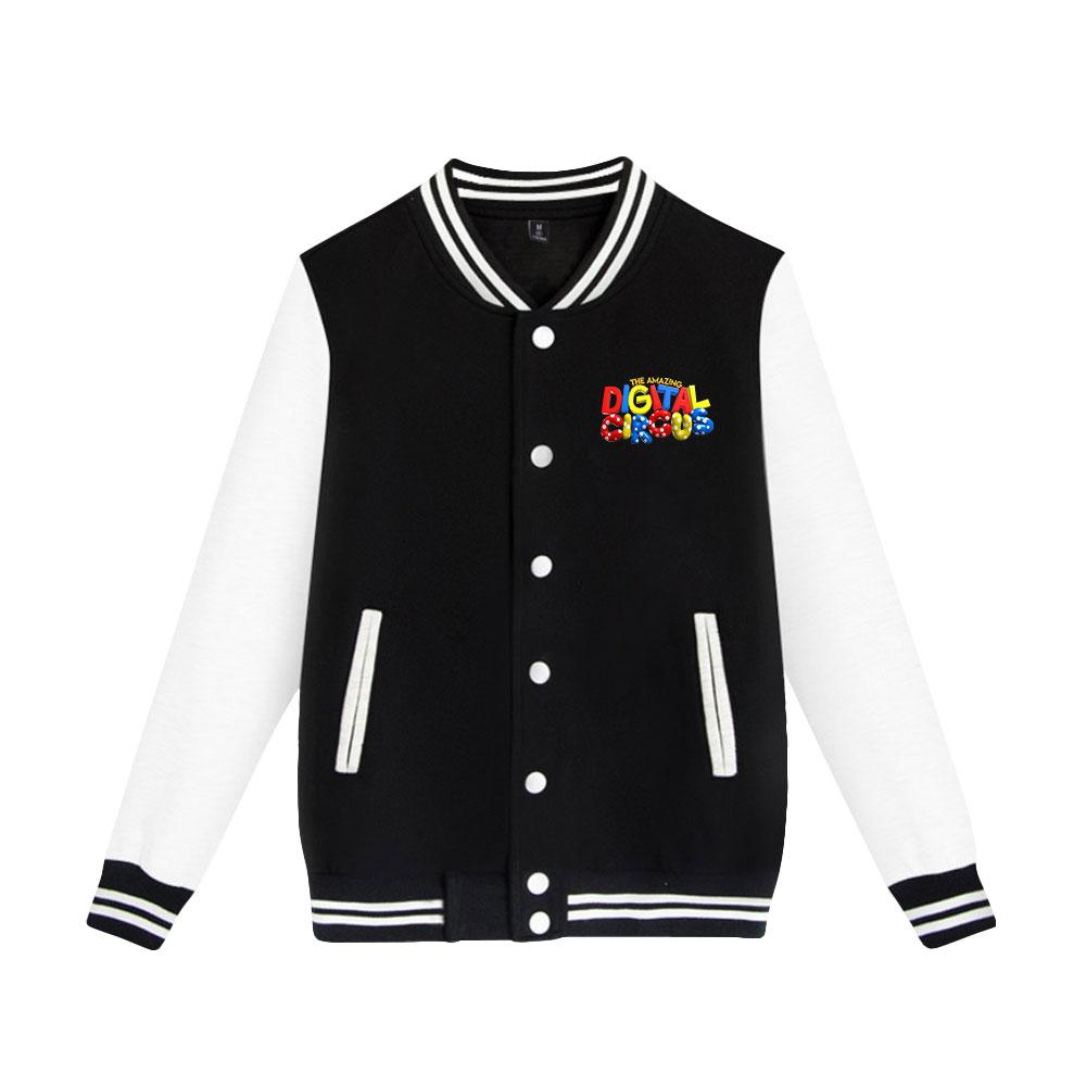The Amazing Digital Circus Anime Printed Baseball Sweatshirt Women Men Outdoor Sport Jackets