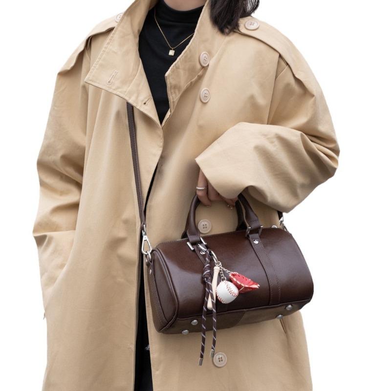 Leather bag first layer cowhide messenger bag handbag commuter women's shoulder bag versatile pillow bag