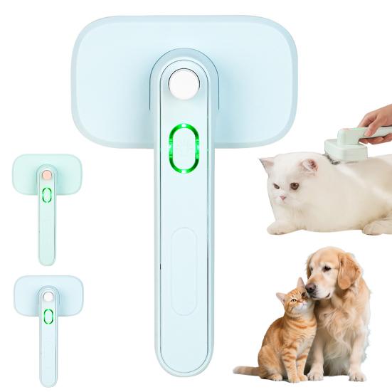 Haustier Ionenbürste Haustierhaarkamm mit Dual-Ionen-Generator Selbstreinigende Fellpflege