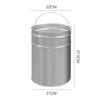Nizi Galvanized Trash Can