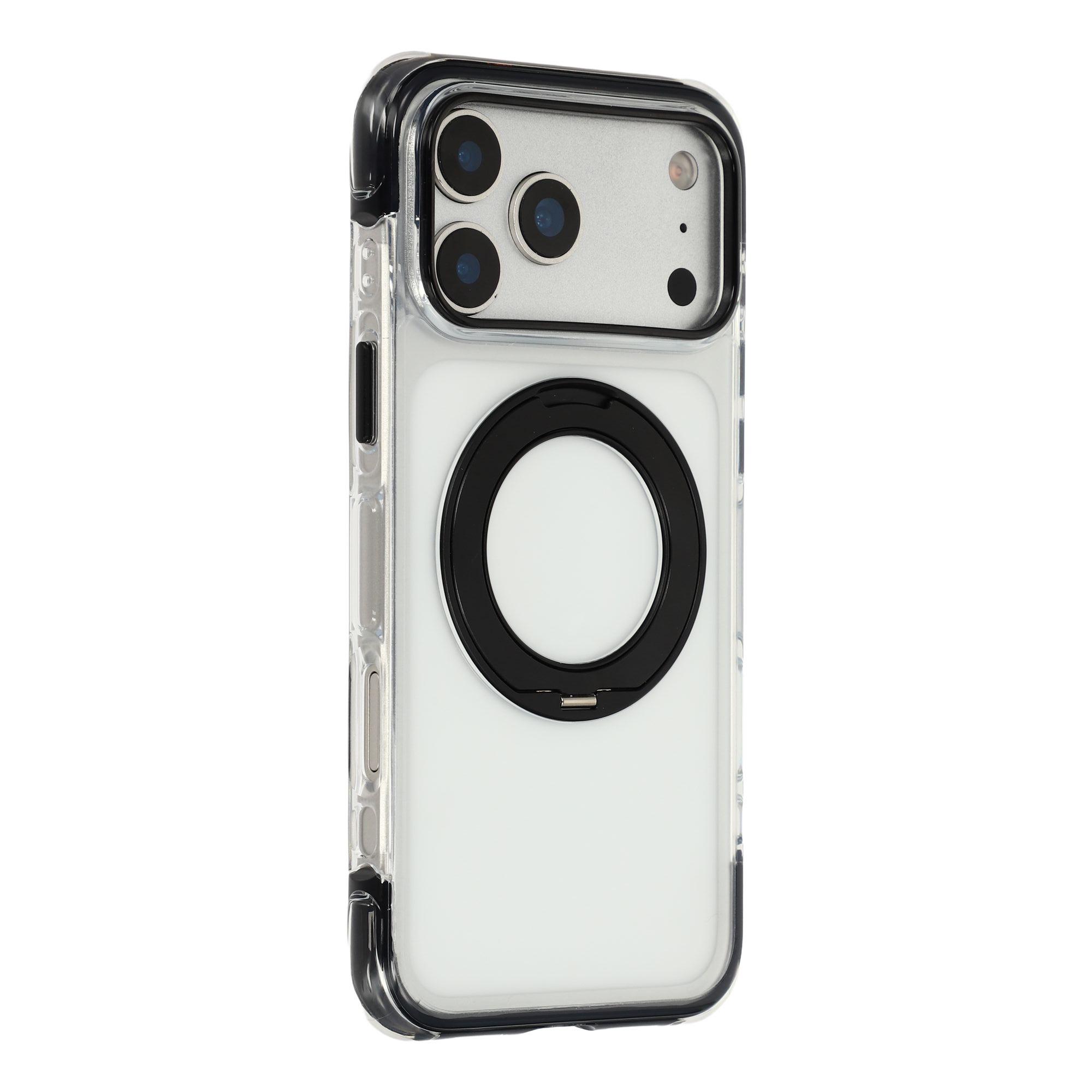 X-LEVEL For iPhone 17 Pro Max Magnetic Case Rotary Kickstand PC + TPU Anti-drop Airbag Phone Cover